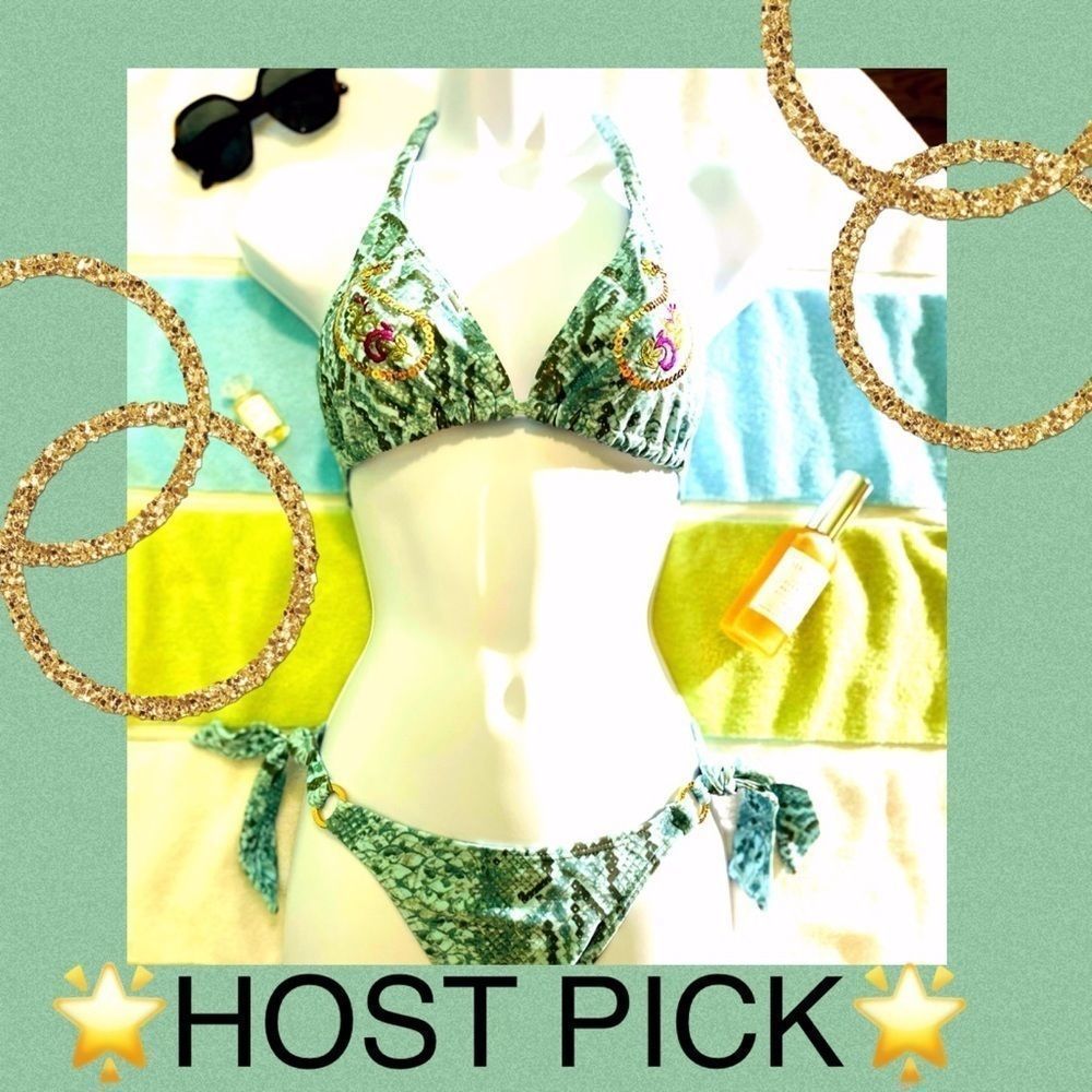 Escape to Paradise Sequin trim bikini